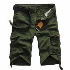 Men's Tactical Shorts Cargo Shorts Camo Shorts Summer Shorts Solid Color Camo / Camouflage Ripstop Breathable Shorts Military Black Army Green