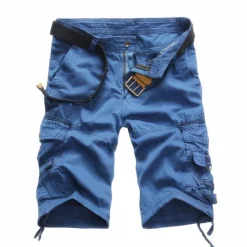 Men's Tactical Shorts Cargo Shorts Camo Shorts Summer Shorts Solid Color Camo / Camouflage Ripstop Breathable Shorts Military Black Army Green