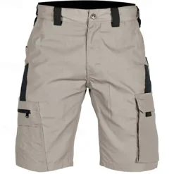 Men's Tactical Shorts Cargo Shorts Shorts Buttons Multi Pocket Color Block Comfort Wearable Short Casual Daily Holiday Fashion Classic Black Green