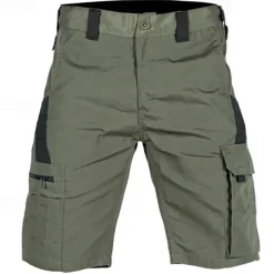Men's Tactical Shorts Cargo Shorts Shorts Buttons Multi Pocket Color Block Comfort Wearable Short Casual Daily Holiday Fashion Classic Black Green