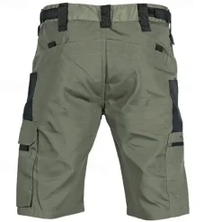 Men's Tactical Shorts Cargo Shorts Shorts Buttons Multi Pocket Color Block Comfort Wearable Short Casual Daily Holiday Fashion Classic Black Green