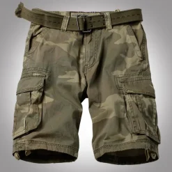 Men's Tactical Shorts Cargo Shorts Camo Shorts Pocket Camouflage Comfort Breathable Outdoor Daily Going out Fashion Casual Black Army Green