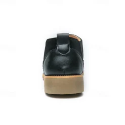 Men's Tan Chelsea Boots with Faux Leather and Suede Upper – Slip-On Elastic Design, Casual and Comfortable for Daily Wear or Semi-Formal Occasions