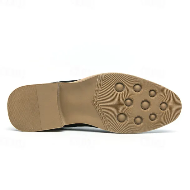 Men's Tan Chelsea Boots with Faux Leather and Suede Upper – Slip-On Elastic Design, Casual and Comfortable for Daily Wear or Semi-Formal Occasions