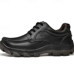 Men's Tan Lace-Up Sneakers with Traction Rubber Outsoles - Comfortable and Breathable for Outdoor Adventures and Casual Day Wear