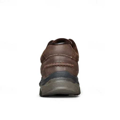 Men's Tan Lace-Up Sneakers with Traction Rubber Outsoles - Comfortable and Breathable for Outdoor Adventures and Casual Day Wear