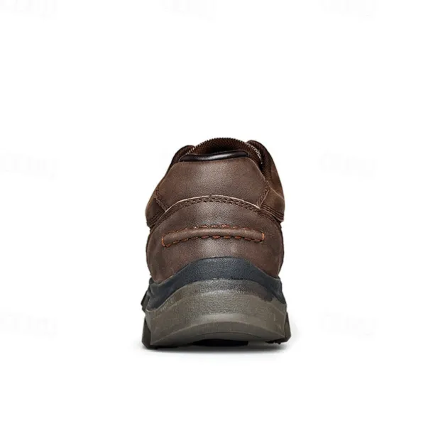 Men's Tan Lace-Up Sneakers with Traction Rubber Outsoles - Comfortable and Breathable for Outdoor Adventures and Casual Day Wear