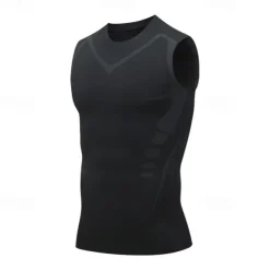 Men's Tank Top Fitness Tank Tank Undershirt Crew Neck Sleeveless Sport Casual Daily Gym Breathable Soft Color Block Black White Activewear Fashion Basic