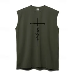 Men's Tank Top Vest Sleeveless Shirt Sleeveless Crewneck Summer Plain Fashion Classic Comfortable Street Casual Sports Black White Red Top Tee for Men