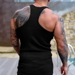 Men's Tank Top Vest Top Undershirt Sleeveless Shirt Sleeveless U Neck Summer Plain Fashion Designer Basic Vacation Street Going out Black White Top Tee for Men