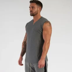 Men's Tank Top Vest Top Undershirt Sleeveless Shirt Sleeveless V Neck Summer Plain Sports Fashion Lightweight Vacation Casual Holiday Black White Army Green Top Tee for Men