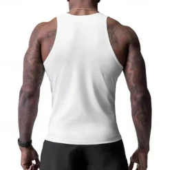 Men's Tank Top Vest Top Undershirt Sleeveless Shirt Sleeveless Crew Neck Spring & Summer Plain Fashion Designer Basic Vacation Street Going out Black White Wine Top Tee for Men