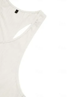 Men's Tank Top Vest Top Undershirt Sleeveless Shirt Sleeveless U Neck Summer Spring Striped Fashion Streetwear Sport Indoor Casual Daily Black White Dark Navy Top Tee for Men