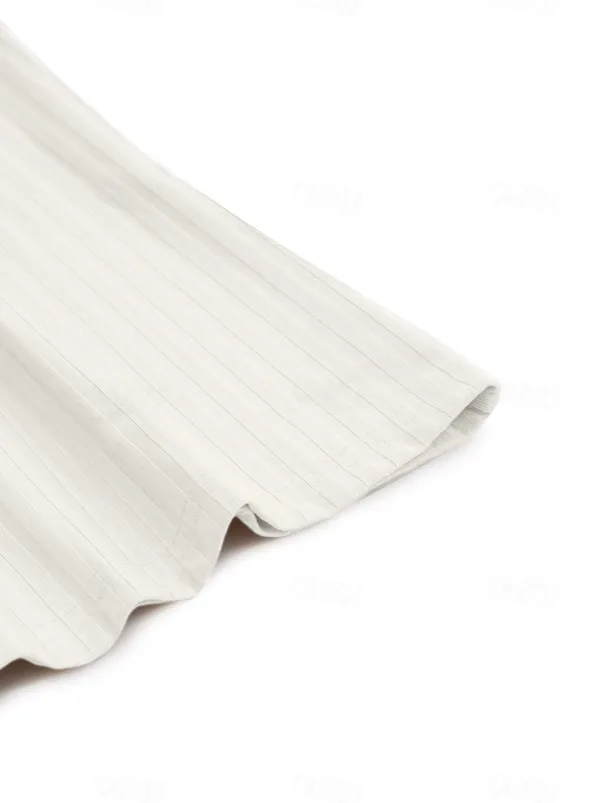 Men's Tank Top Vest Top Undershirt Sleeveless Shirt Sleeveless U Neck Summer Spring Striped Fashion Streetwear Sport Indoor Casual Daily Black White Dark Navy Top Tee for Men