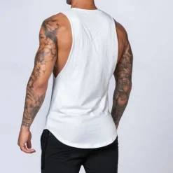 Men's Tank Top Vest Top Undershirt Sleeveless Shirt Sleeveless Crew Neck Spring & Summer Plain Fashion Designer Basic Vacation Street Going out Black White Top Tee for Men