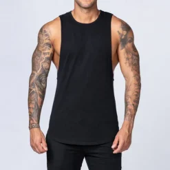 Men's Tank Top Vest Top Undershirt Sleeveless Shirt Sleeveless Crew Neck Spring & Summer Plain Fashion Designer Basic Vacation Street Going out Black White Top Tee for Men