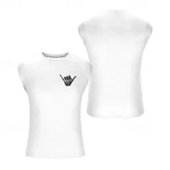 Men's Tank Top Vest Top Undershirt Sleeveless Shirt Sleeveless Crew Neck Summer Hand Fashion Designer Basic Print Vacation Street Going out White Red Blue Top Tee for Men