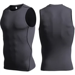 Men's Tank Top Vest Top Undershirt Sleeveless Shirt Sleeveless Crew Neck Summer Plain Fashion Soak Off Muscle Outdoor Going out Gym Black White Red Top Tee for Men