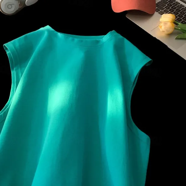 Men's Tank Top Vest Top Undershirt Sleeveless Shirt Sleeveless Crew Neck Summer Plain Fashion Designer Basic Classic Vacation Street Going out Black White Pink Top Tee for Men