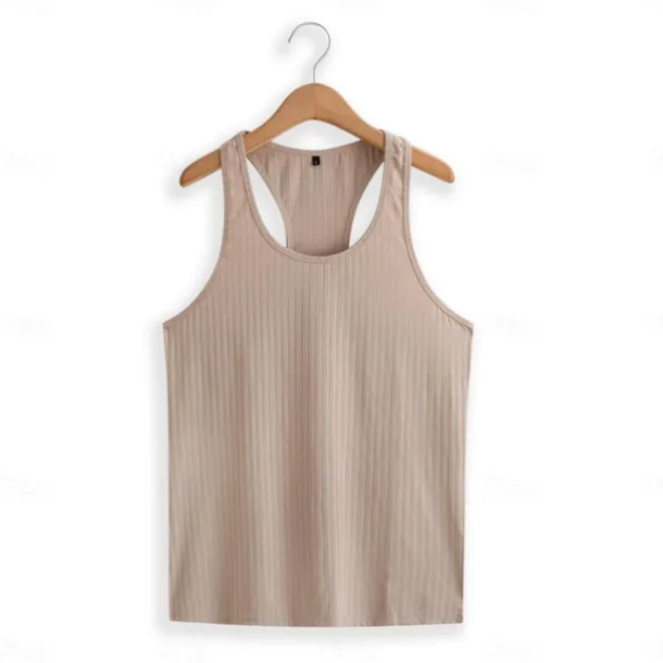 Men's Tank Top Vest Top Undershirt Sleeveless Shirt Sleeveless Crew Neck Summer Plain Fashion Designer Muscle Outdoor Going out Gym Black White Navy Blue Top Tee for Men