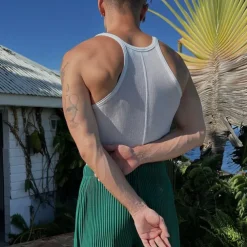 Men's Tank Top Vest Top Undershirt Sleeveless Shirt Sleeveless Crew Neck Summer Plain Pit Strip Fashion Designer Muscle Outdoor Going out Gym White Top Tee for Men