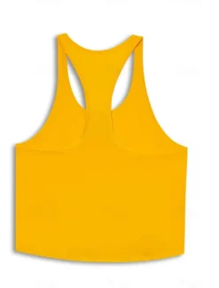 Men's Tank Top Vest Top Undershirt Sleeveless Shirt Sleeveless Round Neck Solid Colored Muscle Sports Gym Black White Yellow Top Tee for Men