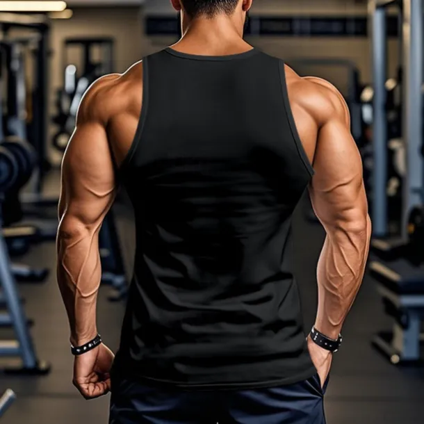 Men's Tank Top Vest Top Undershirt Sleeveless Shirt Sleeveless Crew Neck Summer Plain Fashion Designer Basic Classic Vacation Street Going out Black White Top Tee for Men