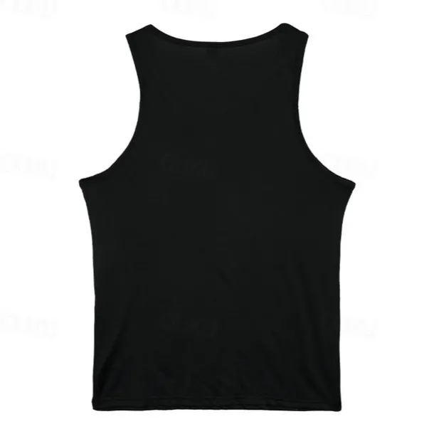 Men's Tank Top Vest Top Undershirt Sleeveless Shirt Sleeveless Crew Neck Summer Plain Fashion Designer Basic Classic Vacation Street Going out Black White Top Tee for Men