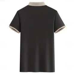 Men's Text Eiffel Tower Polo Short Sleeve Polo Shirts Collared Shirts Business Casual School Athleisure Daily Wear 3D Print Summer Black Pink Navy Blue