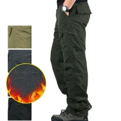 Men's Thermal Warm Ripstop Polyester Black Brown