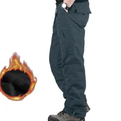 Men's Thermal Warm Ripstop Polyester Black Brown