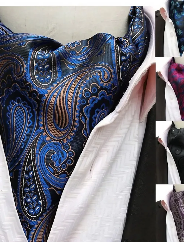 Men's Ties Cravat Ascot Mixed Color Plaid / Striped / Chevron / Round Daily Wear Festival