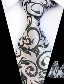 Men's Ties Neckties Work Floral Jacquard Formal Business