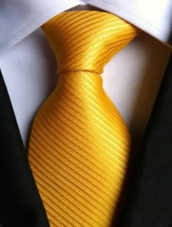 Men's Ties Neckties Work Wedding Gentleman Striped Formal Business