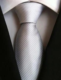 Men's Ties Neckties Work Wedding Gentleman Striped Formal Business