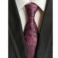 Men's Ties Neckties Work Wedding Gentleman Formal Style Modern Style Jacquard Fashion Jacquard Formal Business Formal Evening