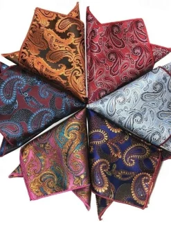Men's Ties Pocket Squares Work Wedding Gentleman Jacquard