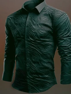 Men's Totem Halloween Costumes Shirt Button Up Shirt Long Sleeve Vintage Gothic Outdoor Halloween Street Fall & Winter Turndown Buttons Print Black Blue Purple Green