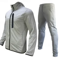 Men's Tracksuit Jogging Suit 2 Piece Full Zip Casual Fall Long Sleeve Breathable Soft Fitness Gym Workout Running Sportswear Activewear Color Block Blue and White Red black Yellow / Black