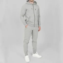 Men's Tracksuit Jogging Suit 2 Piece Full Zip Casual Fall Long Sleeve Breathable Soft Fitness Gym Workout Running Sportswear Activewear Color Block Dark Grey Black White