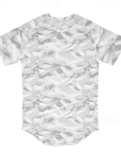 Men's Tracksuit Outfit Set Shorts Crew Neck Outdoor Daily Sports Pocket Drawstring 2 Piece Camouflage White Dark Grey Army Green Polyester Activewear Classic Casual Summer