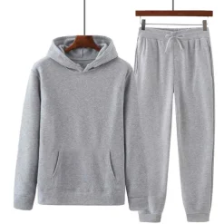 Men's Tracksuit Sweatsuit Jogging Suits Wine Red Black White Yellow Pink Hooded Plain Drawstring 2 Piece Sports & Outdoor Sports Streetwear Streetwear Casual Big and Tall Fall & Winter Clothing
