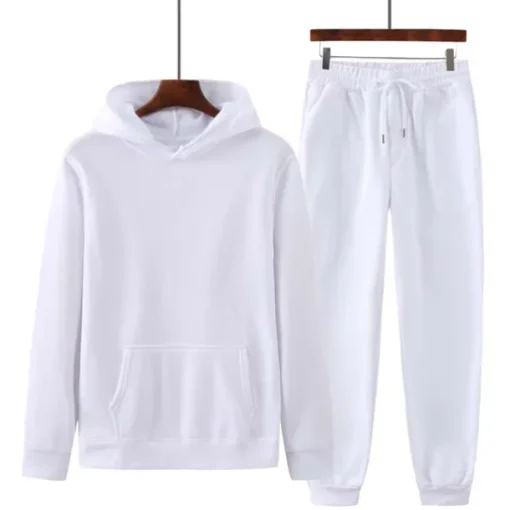 Men's Tracksuit Sweatsuit Jogging Suits Wine Red Black White Yellow Pink Hooded Plain Drawstring 2 Piece Sports & Outdoor Sports Streetwear Streetwear Casual Big and Tall Fall & Winter Clothing