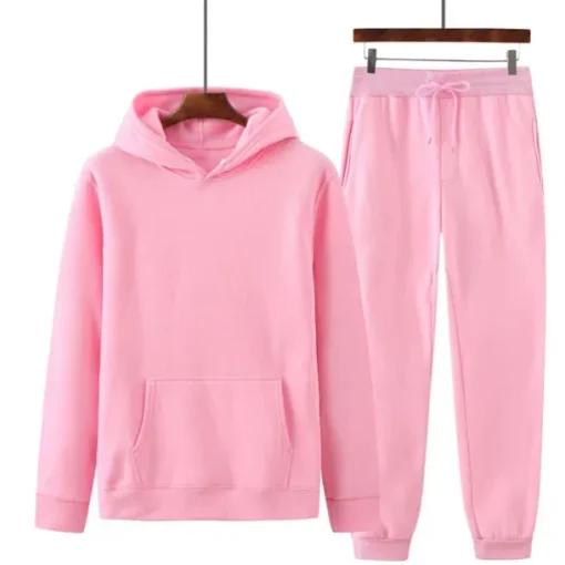 Men's Tracksuit Sweatsuit Jogging Suits Wine Red Black White Yellow Pink Hooded Plain Drawstring 2 Piece Sports & Outdoor Sports Streetwear Streetwear Casual Big and Tall Fall & Winter Clothing