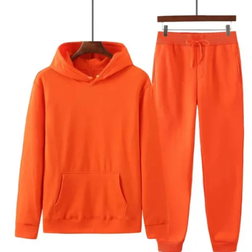 Men's Tracksuit Sweatsuit Jogging Suits Wine Red Black White Yellow Pink Hooded Plain Drawstring 2 Piece Sports & Outdoor Sports Streetwear Streetwear Casual Big and Tall Fall & Winter Clothing