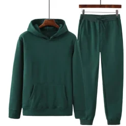 Men's Tracksuit Sweatsuit Jogging Suits Wine Red Black White Yellow Pink Hooded Plain Drawstring 2 Piece Sports & Outdoor Sports Streetwear Streetwear Casual Big and Tall Fall & Winter Clothing