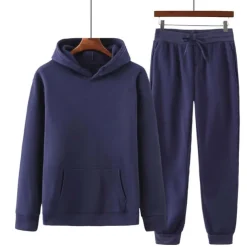 Men's Tracksuit Sweatsuit Jogging Suits Wine Red Black White Yellow Pink Hooded Plain Drawstring 2 Piece Sports & Outdoor Sports Streetwear Streetwear Casual Big and Tall Fall & Winter Clothing