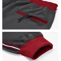 Men's Tracksuit Sweatsuit Full Zip Sweatshirt Black Army Green Standing Collar Color Block Patchwork 2 Piece Sports & Outdoor Daily Holiday Streetwear Basic Casual Spring & Fall Clothing Apparel