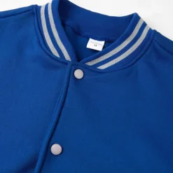 Men's Transition Jacket Varsity Jacket Baseball Physical Therapy Basic All Seasons Classic School Uniforms Regular Black Navy Blue Royal Blue Light Grey Jacket