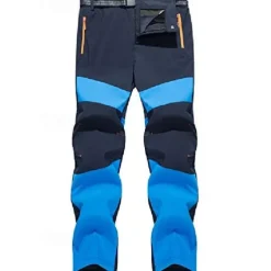 men's trekking trousers padded soft shell trousers hiking trousers functional trousers quick-drying trousers men leisure trousers outdoor trousers stretch work trousers-blue-4xl